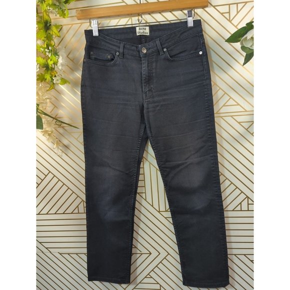 ACNE Studios Women's the ROW USED Denim Jeans in Washed Black Size 28 - Picture 5 of 8